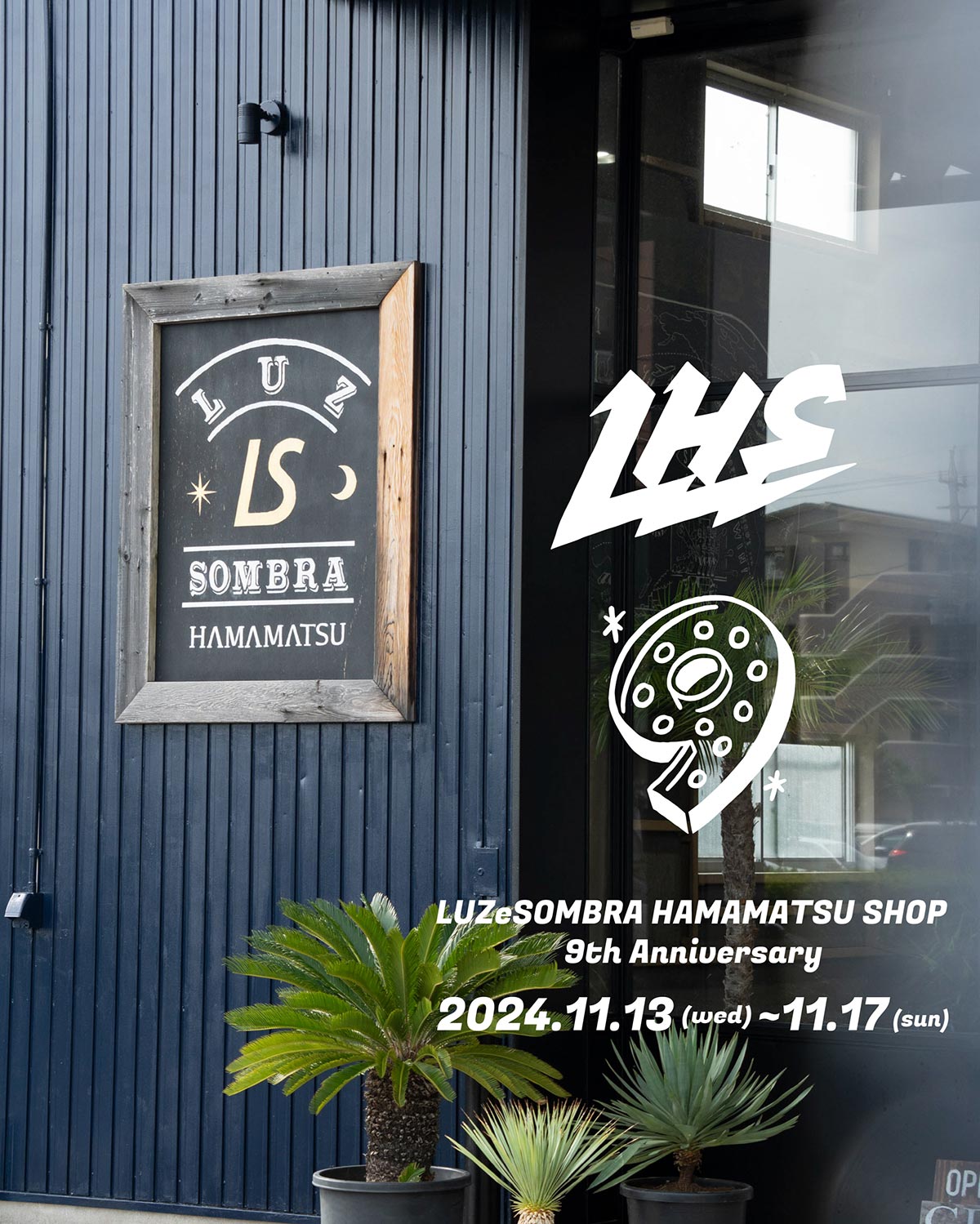 LUZeSOMBRA HAMAMATSU SHOP 9th Anniversary タイトルイメージ